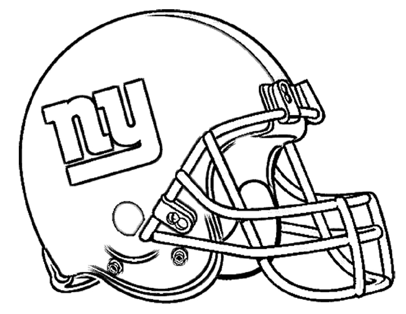 Football Helmet Coloring Pages