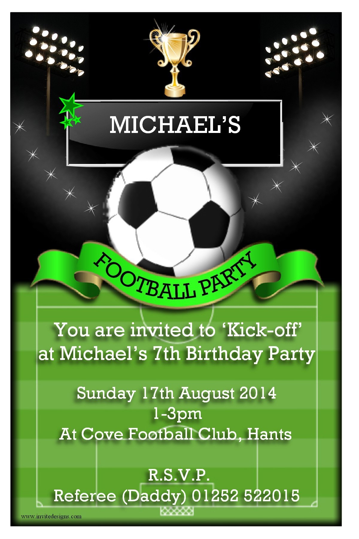 soccer party invitations templates free