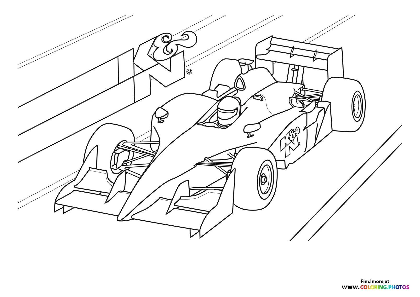 Formula 1 Coloring Pages