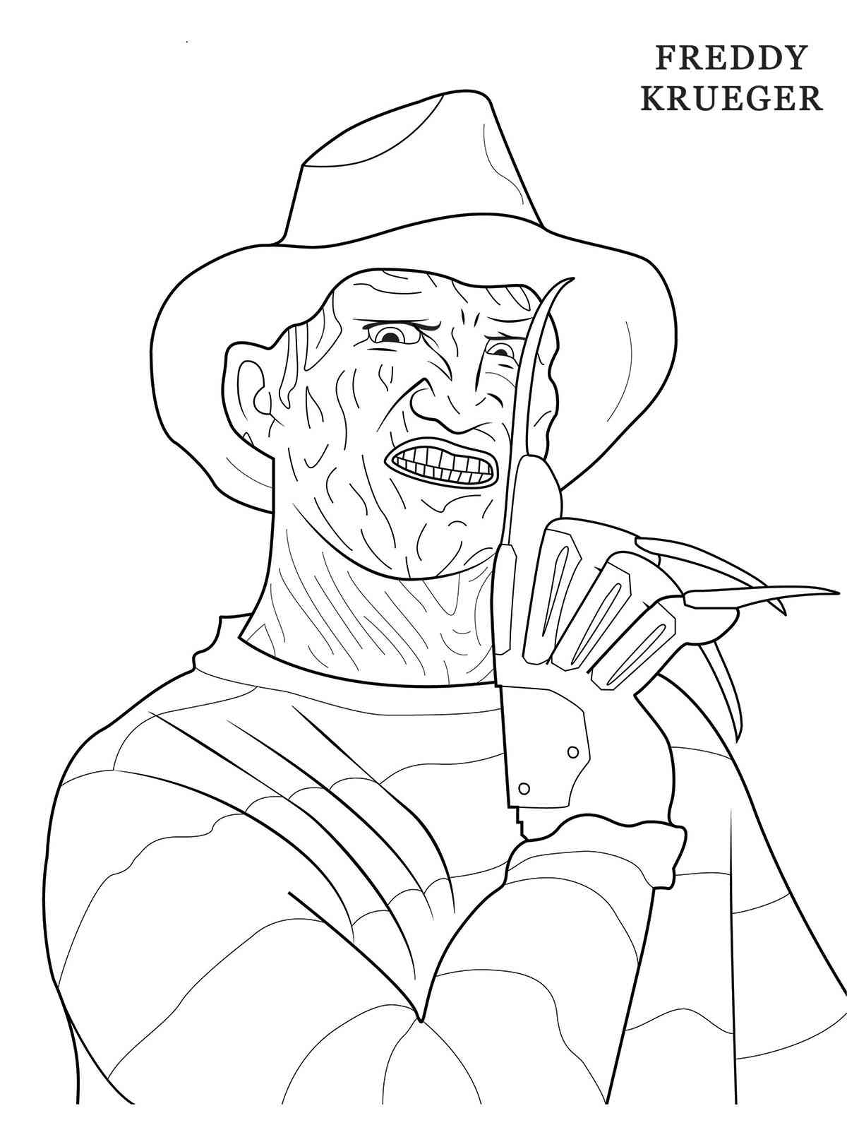 Freddy Krueger Coloring Pages