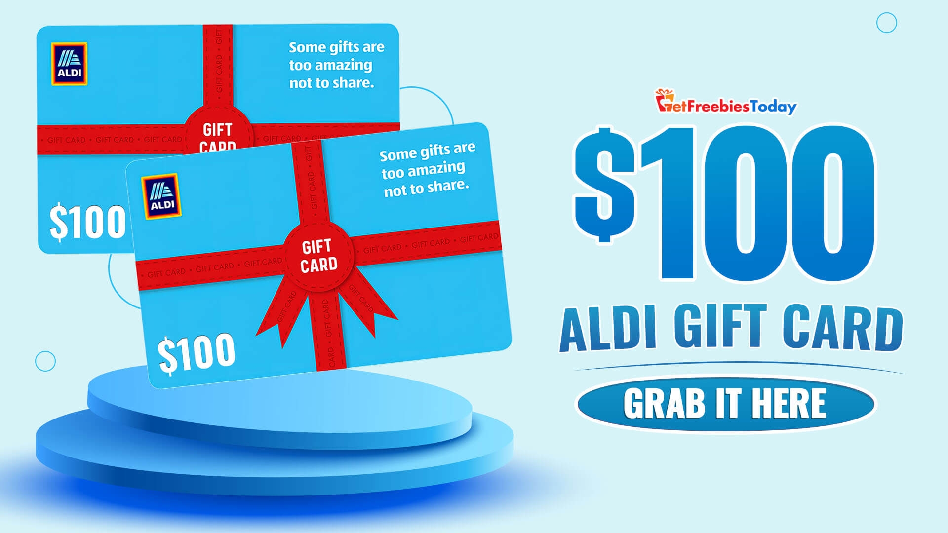 Free 100 ALDI Gift Card GetFreebiesToday
