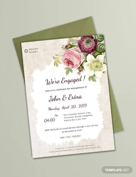 FREE 21 Engagement Invitation Templates In PSD AI MS Word Apple