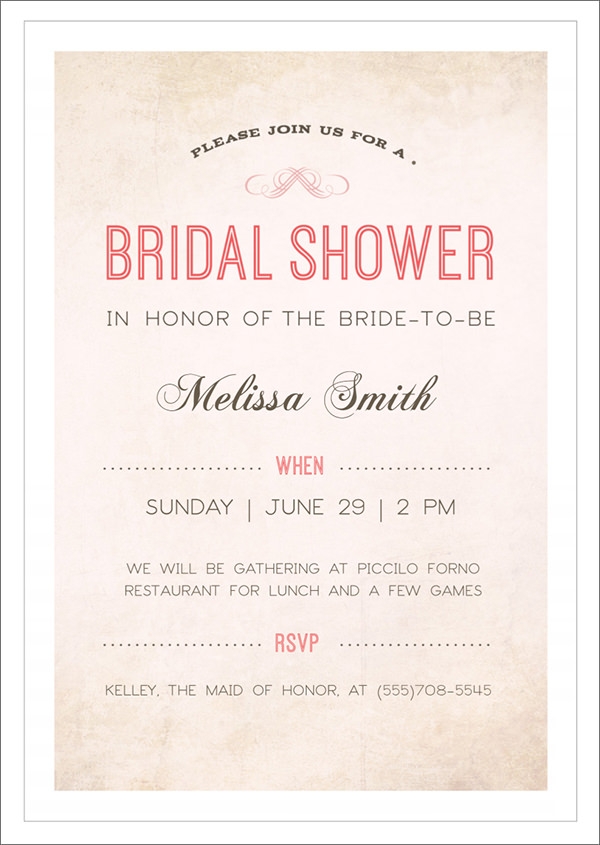 FREE 35 Best Bridal Shower Invitation Templates In AI MS Word 