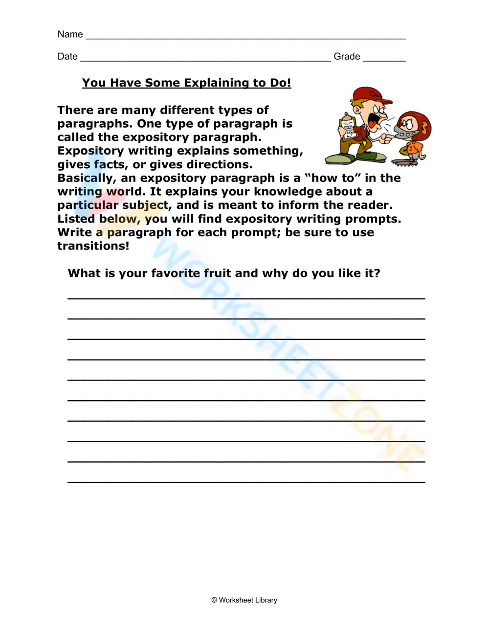 3rd grade writing worksheets pdf