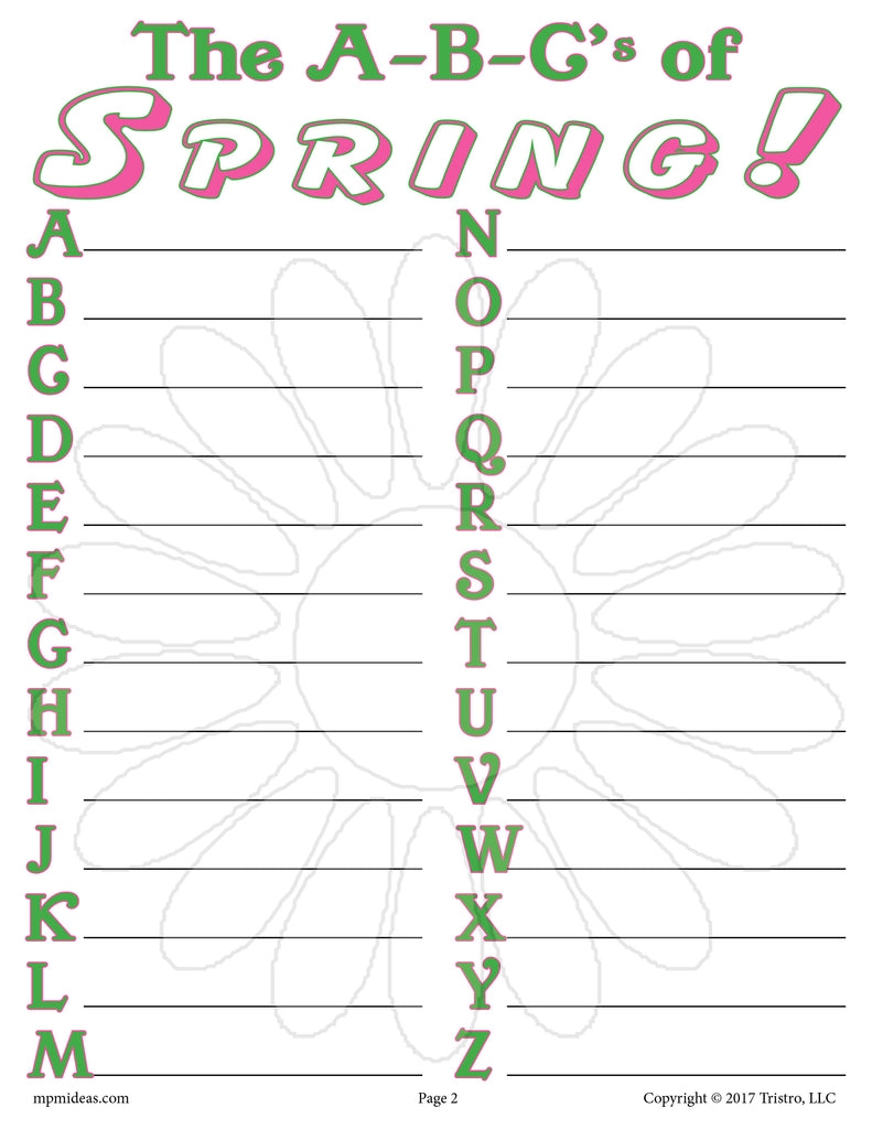 abc's worksheet