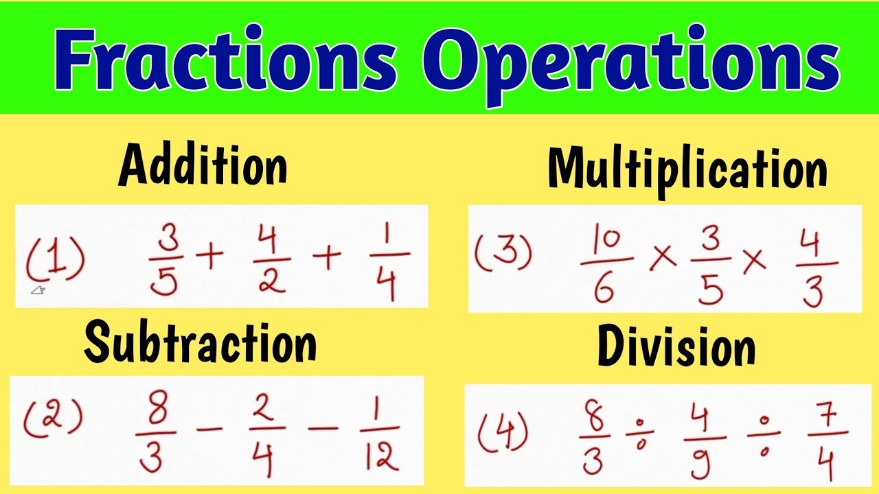 add subtract fractions worksheet
