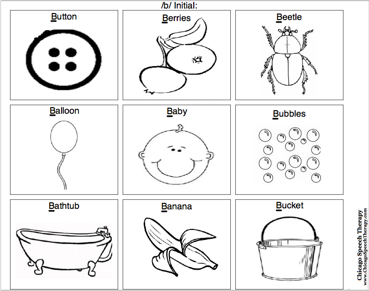 Free Articulation Printable Images Worksheets Speech Tutor 
