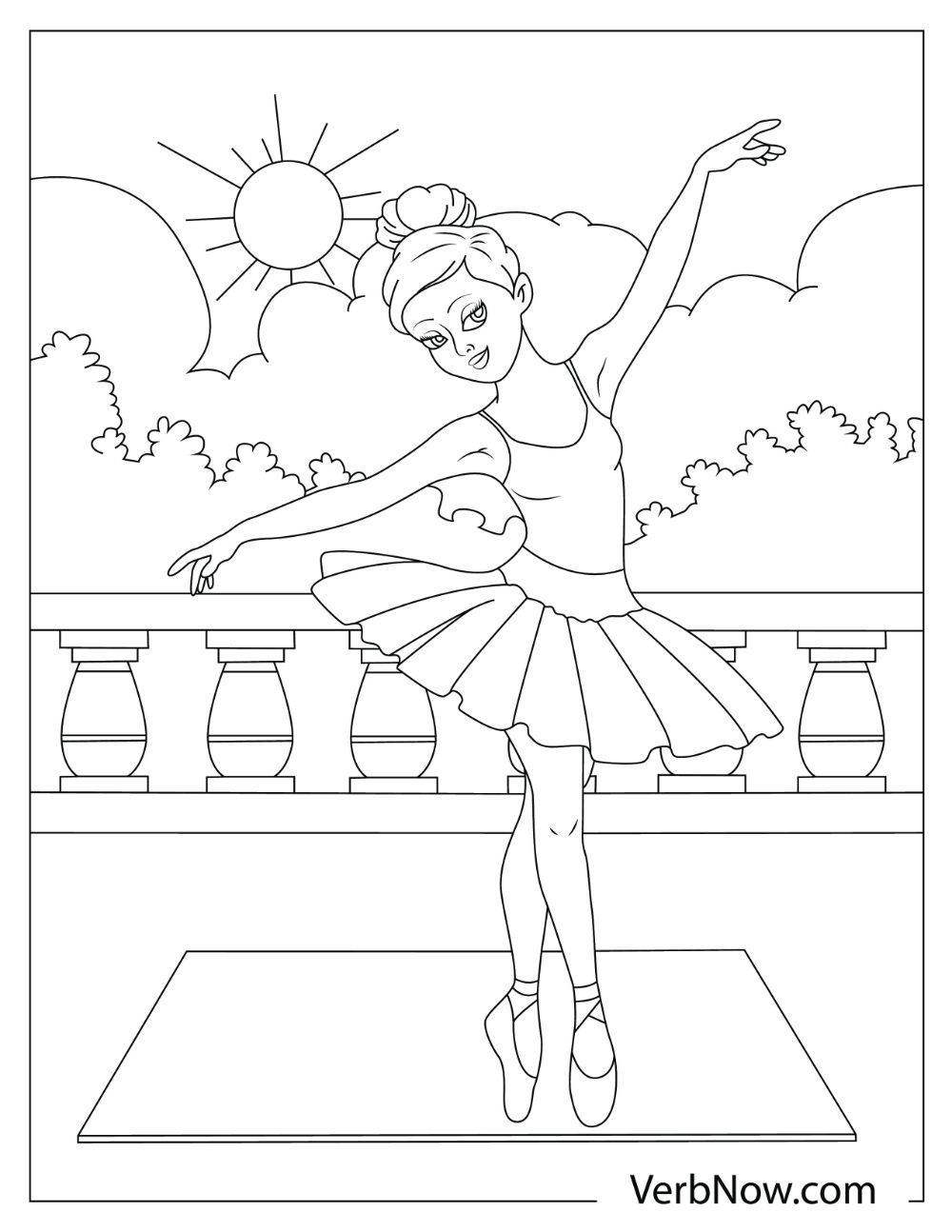 ballerina coloring pages free