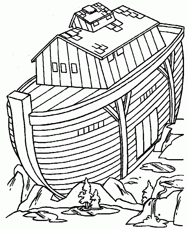 Free Bible Coloring Page Noahs Ark