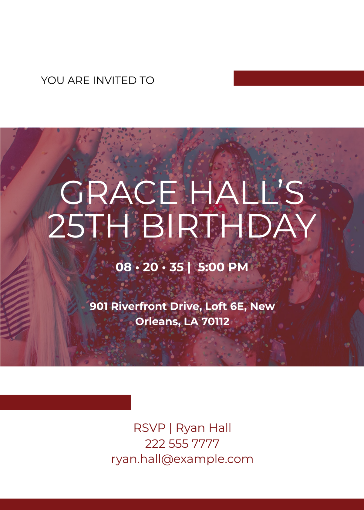 Free Birthday Party Invitation Template To Edit Online