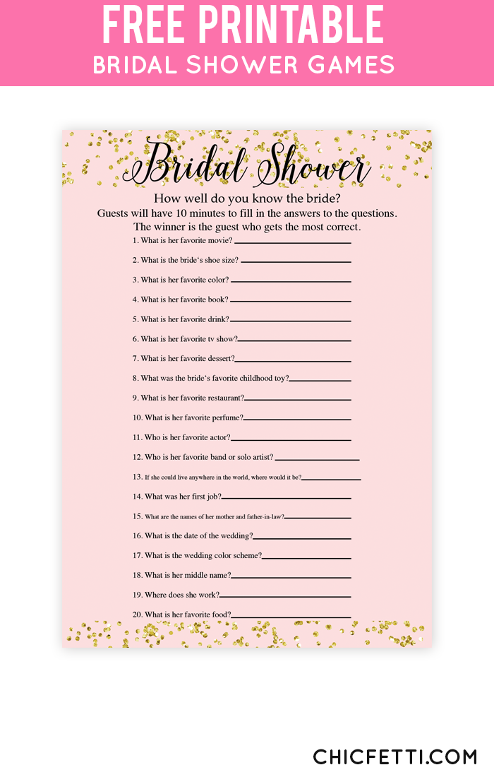 printable bridal shower games pdf