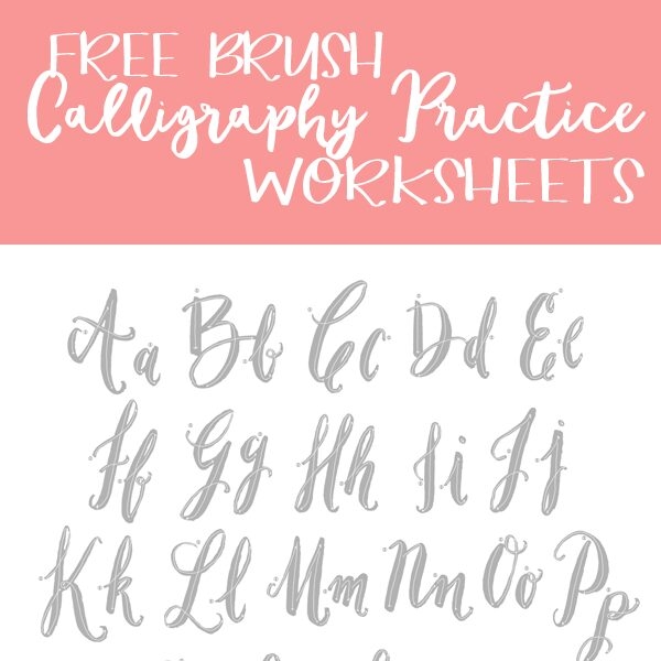 free calligraphy worksheet