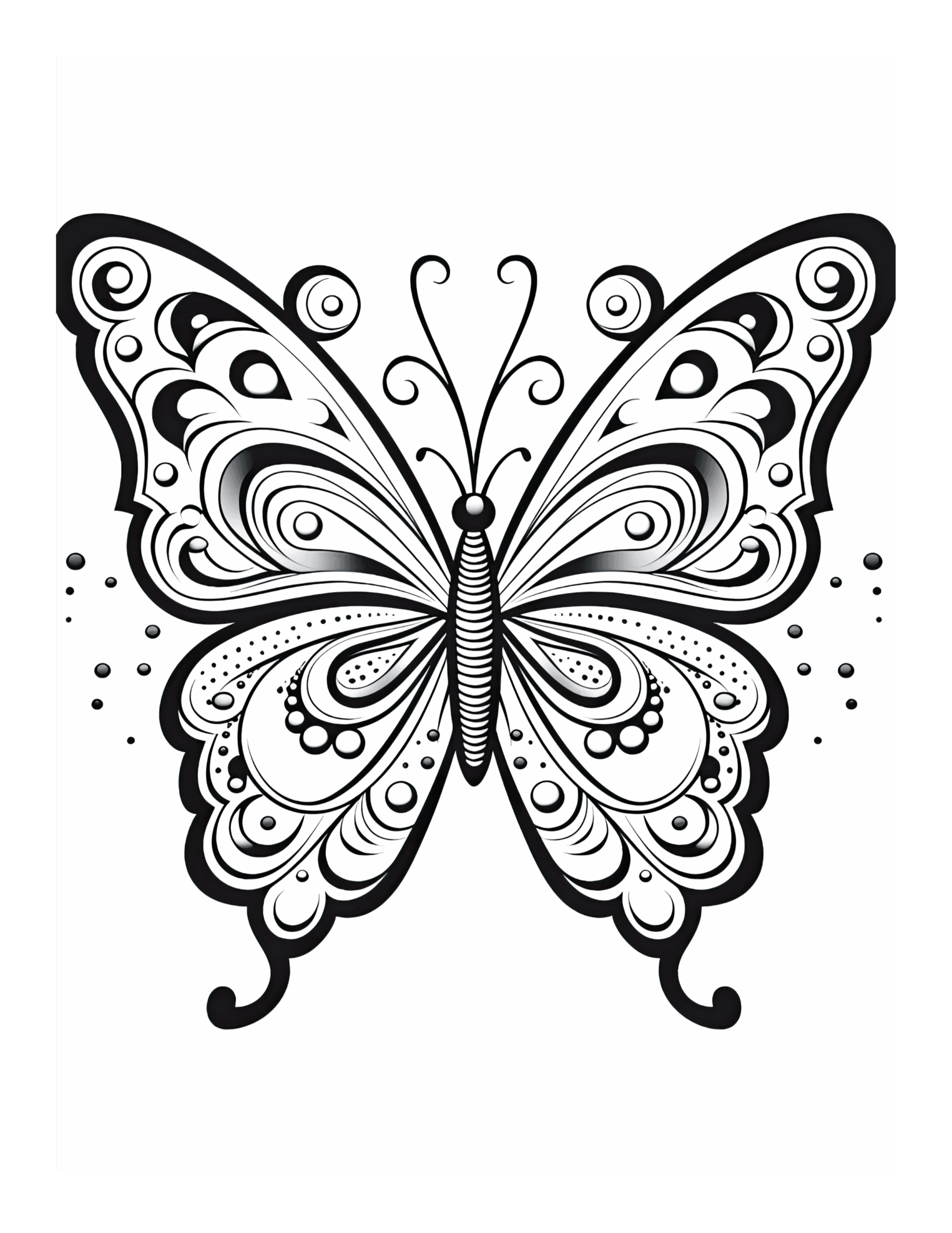 Free Butterfly Coloring Page 77 Free Coloring Adventure