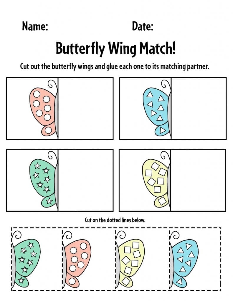 FREE Butterfly Worksheets The Hollydog Blog Worksheets Library