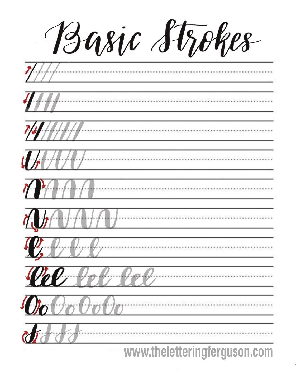 Free Calligraphy Templates Content Calendar Template