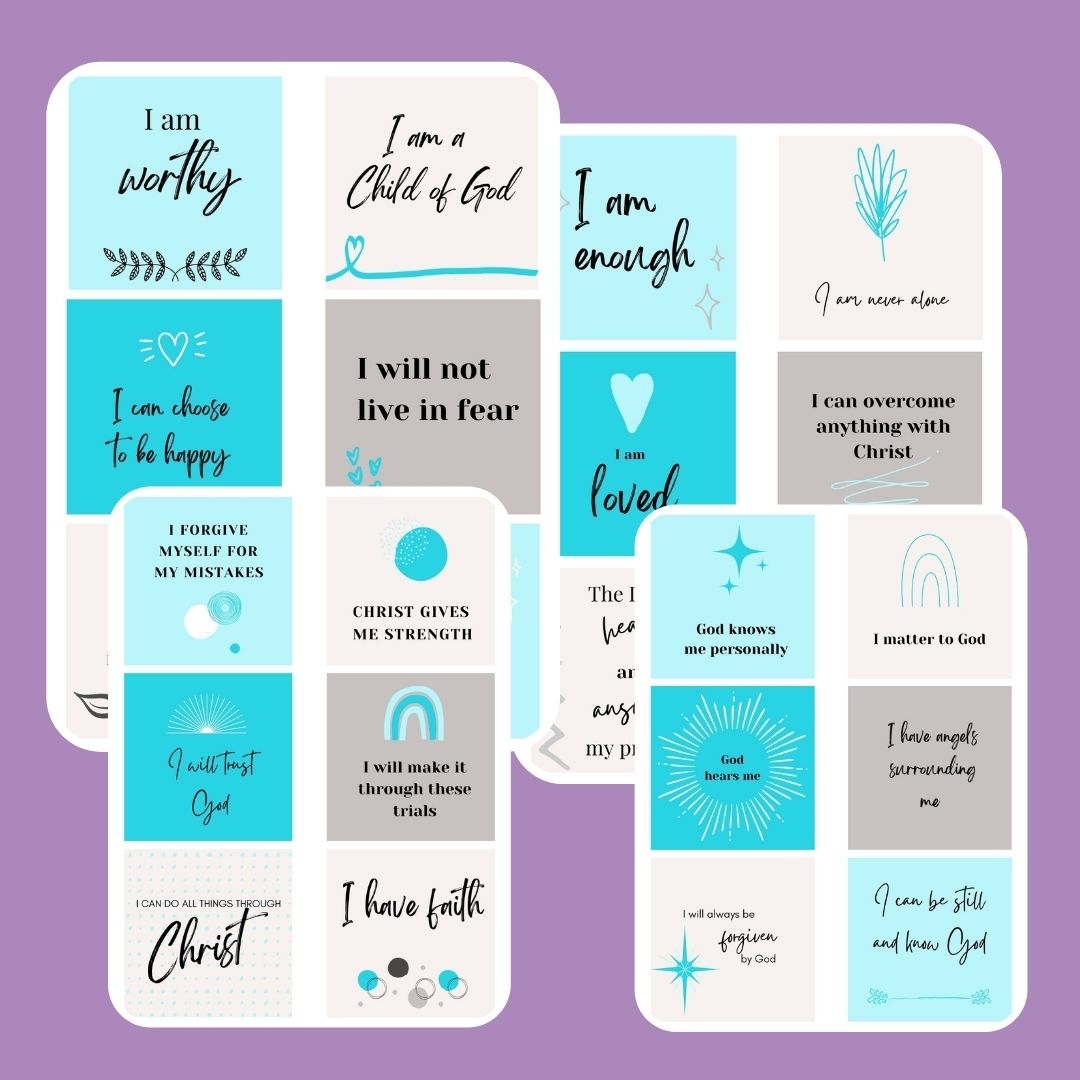 FREE Christian Affirmation Cards 24 Printable Cards Leap Of Faith 