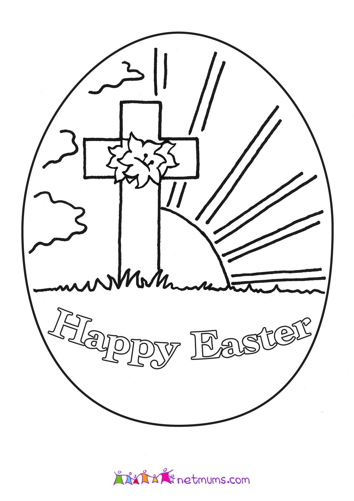 christian easter coloring pages printable free