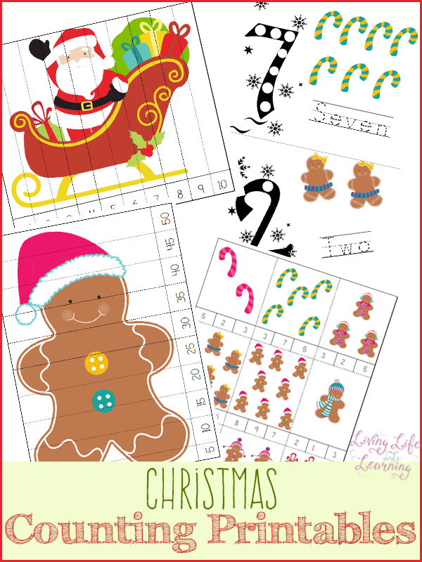 free printable christmas counting worksheet
