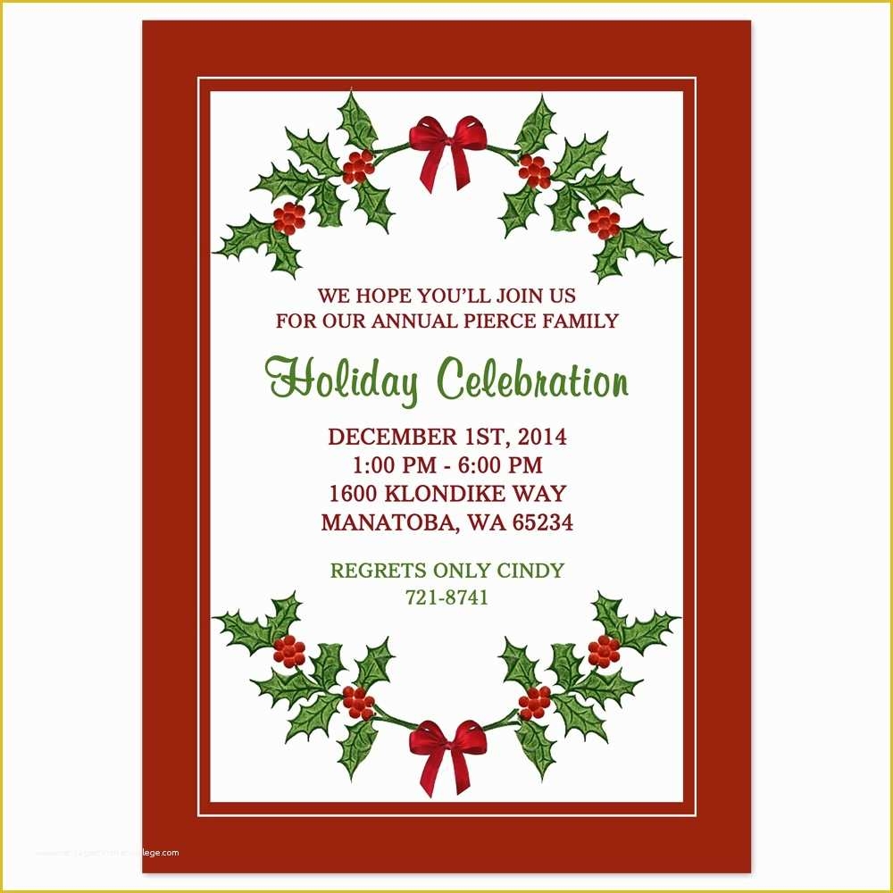 Free Christmas Invitation Templates Word Of Printable Christmas Borders 