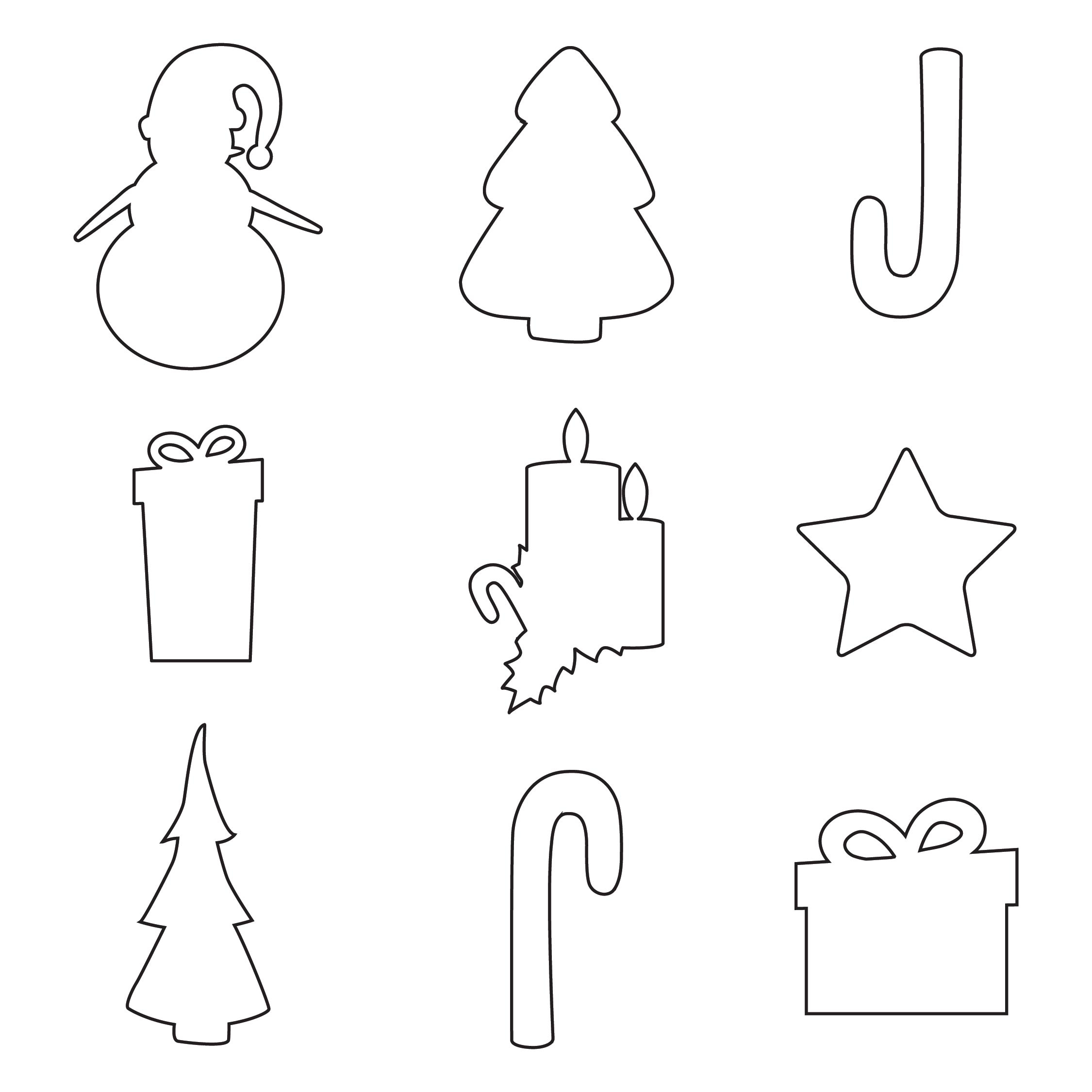 Free Christmas Shapes Templates Printable Printable Templates The