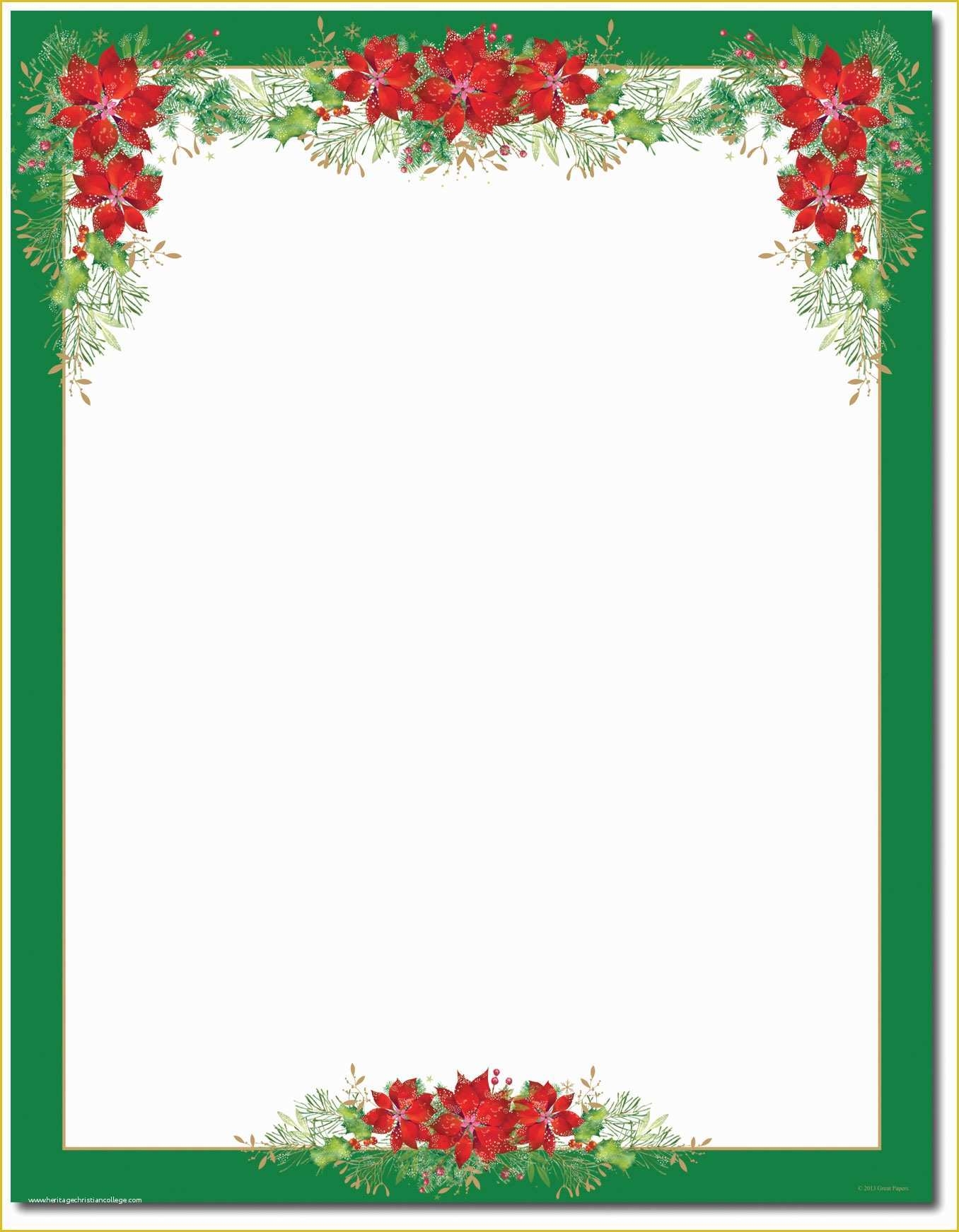 free printable christmas stationery templates