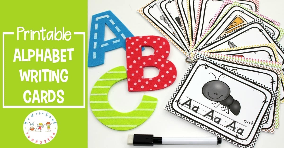 FREE Clip And Go Printable Alphabet Writing Cards