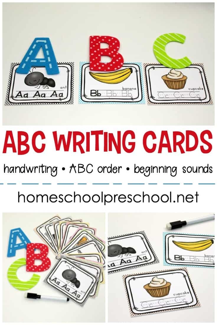 FREE Clip And Go Printable Alphabet Writing Cards