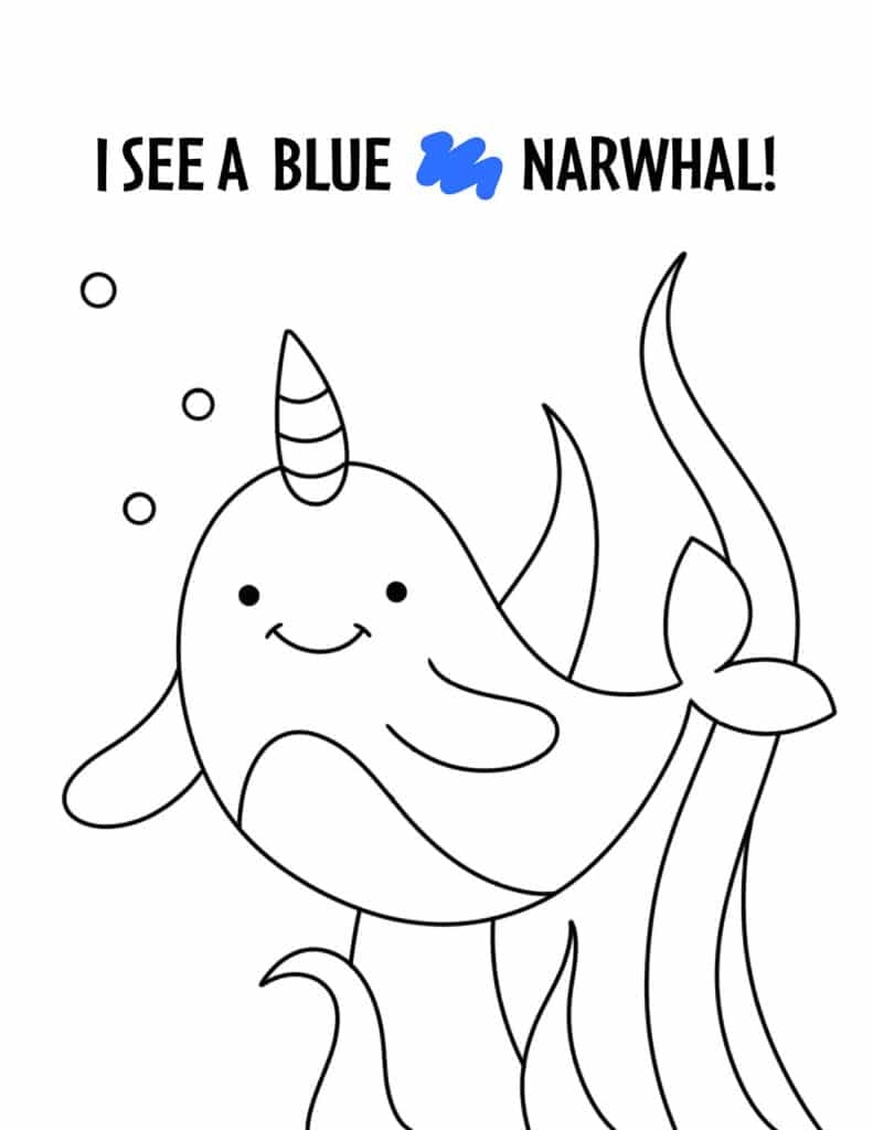 color blue preschool worksheets