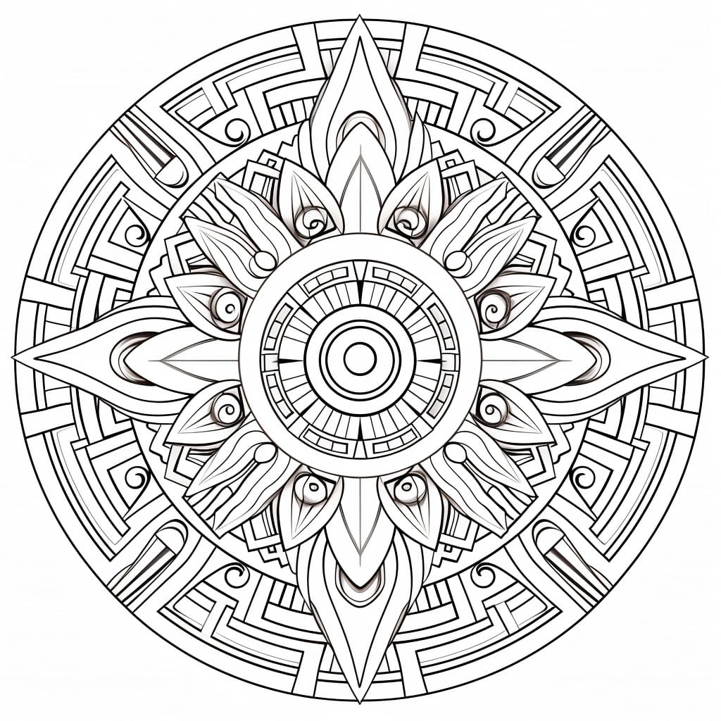 free coloring mandala pages printable adults