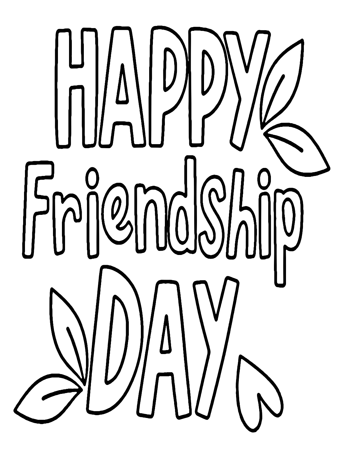 Free Coloring Page Friendship Free Printable Coloring Pages