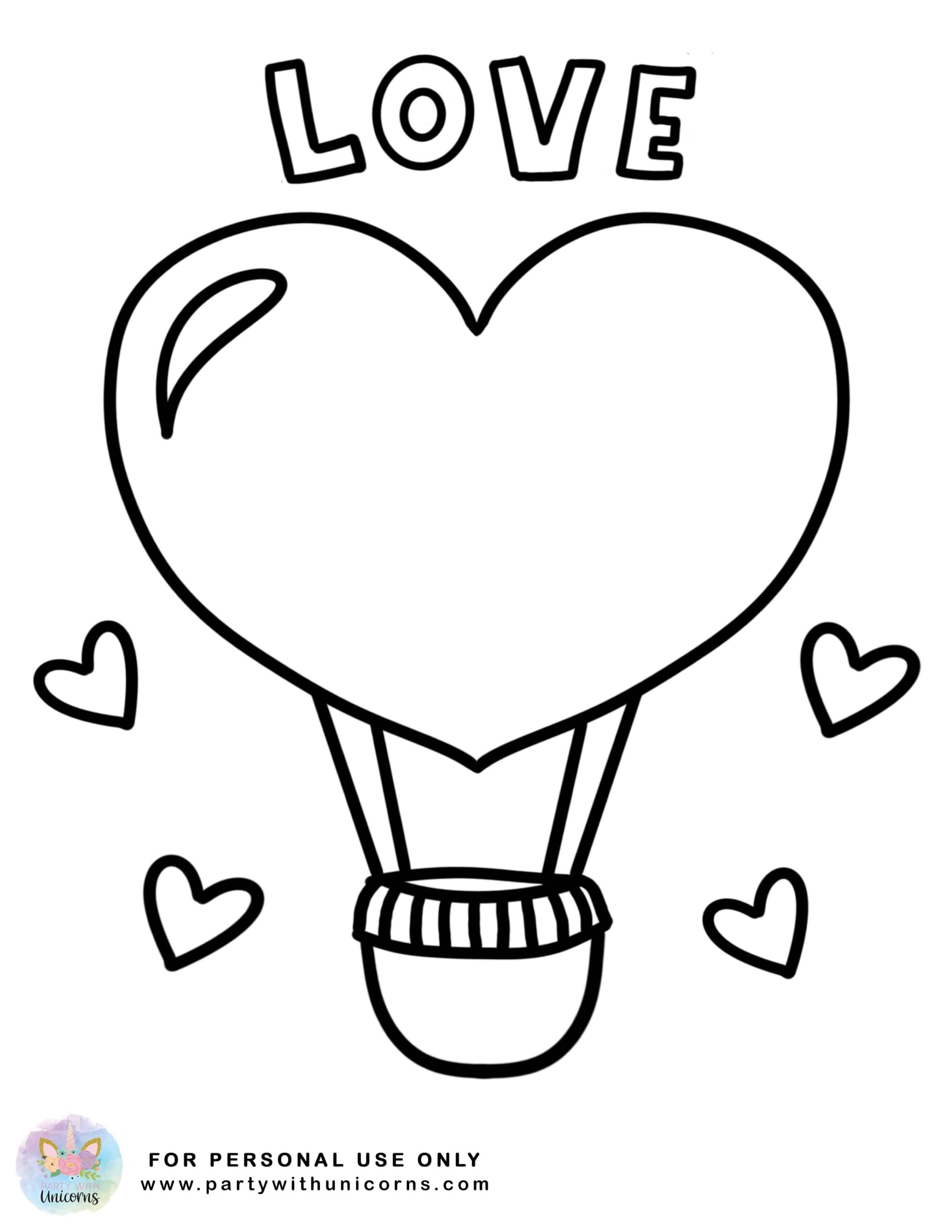 Free Coloring Pages For Valentines Coloring Pages