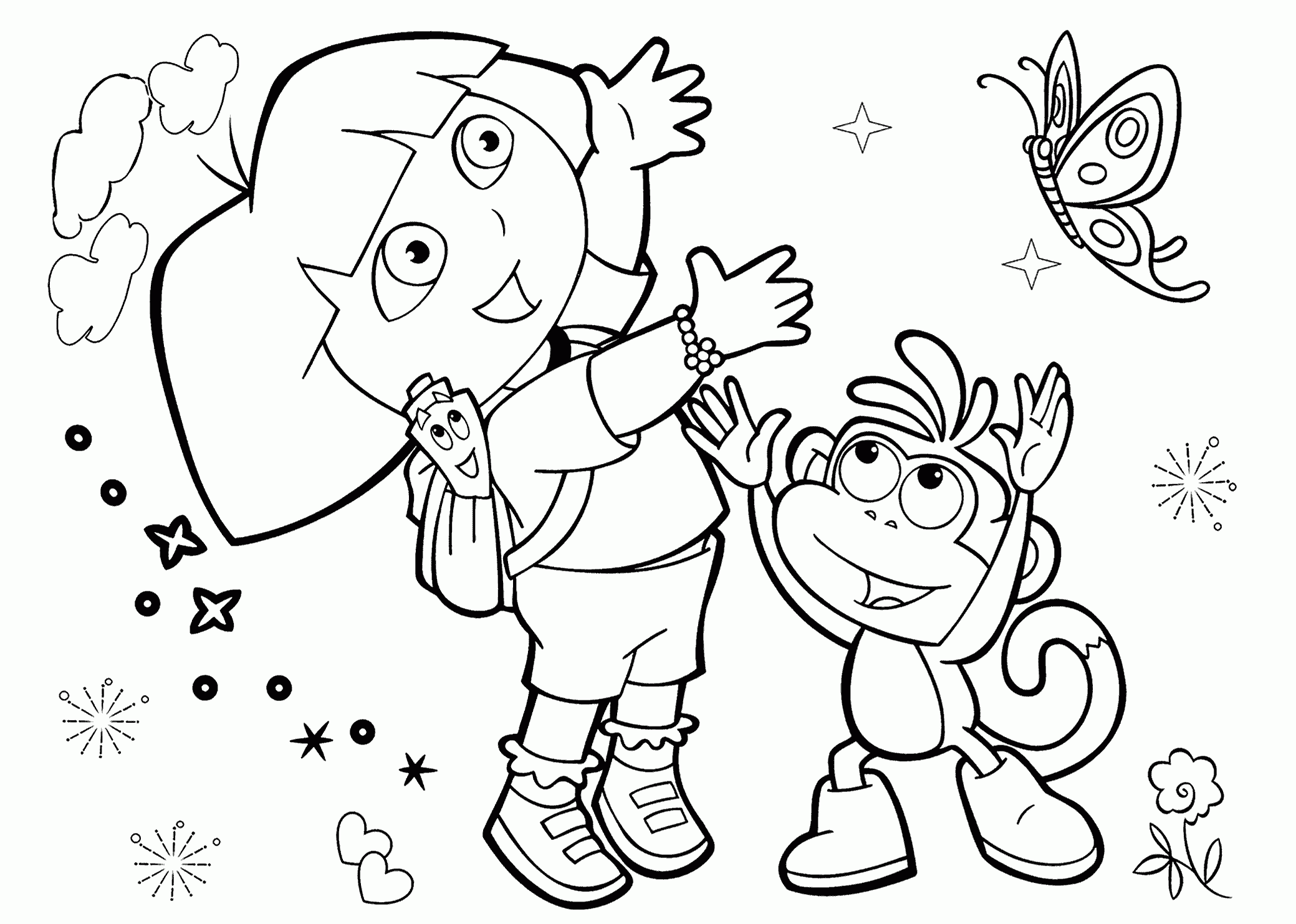 free coloring pages friends