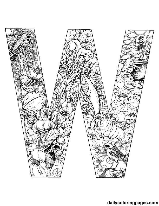 Free Coloring Pages Letters Adult Download Free Coloring Pages Letters 
