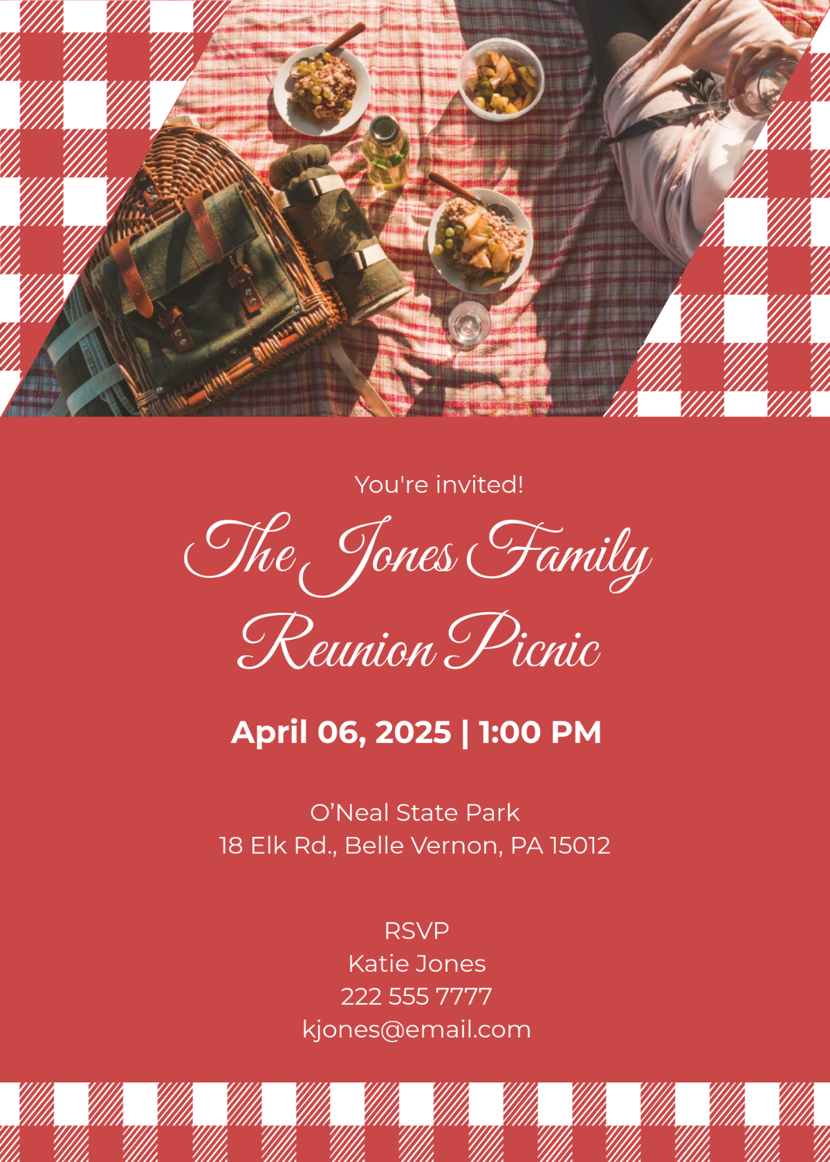 Free Community Picnic Invitation Template To Edit Online