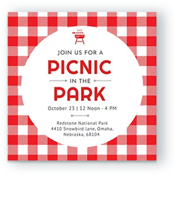 Free Customizable Picnic Invitation Templates DocHipo
