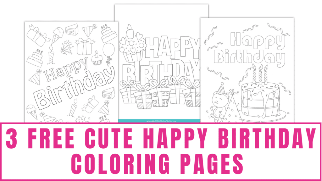 Free Printable Birthday Coloring Pages