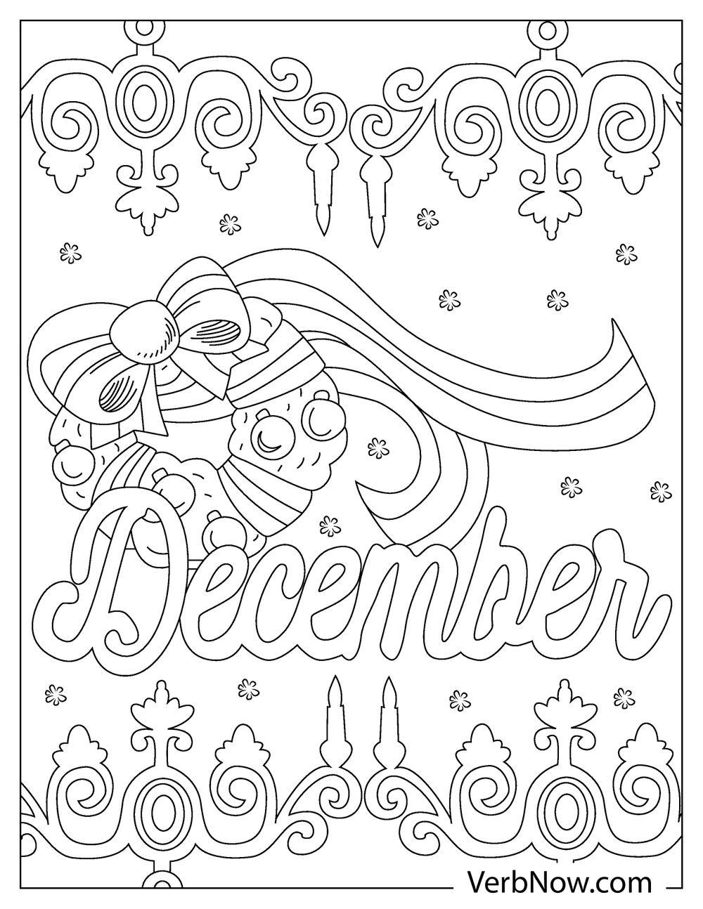 free december coloring pages