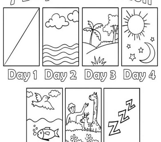 Genesis Creation Coloring Pages