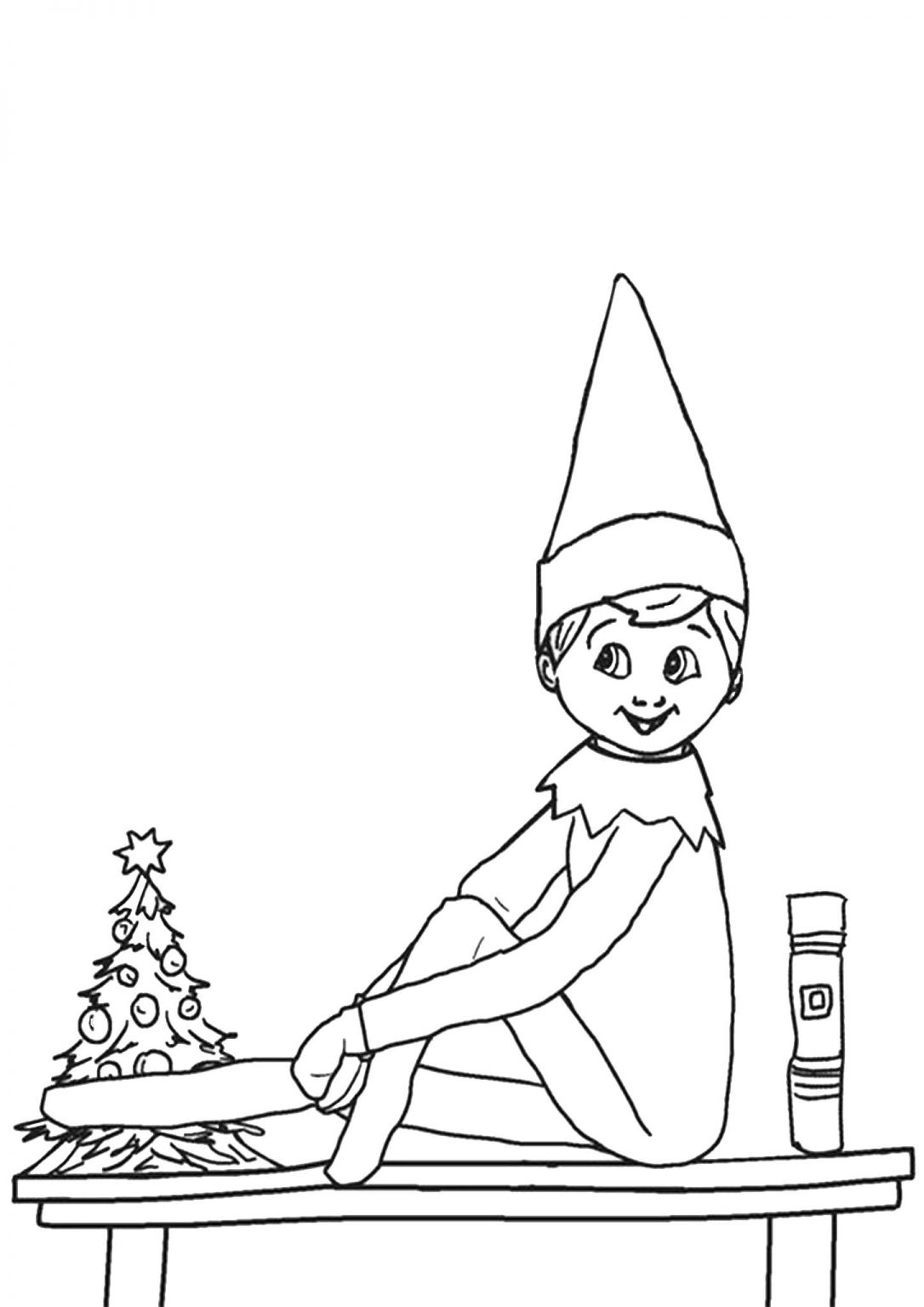 free coloring pages elf