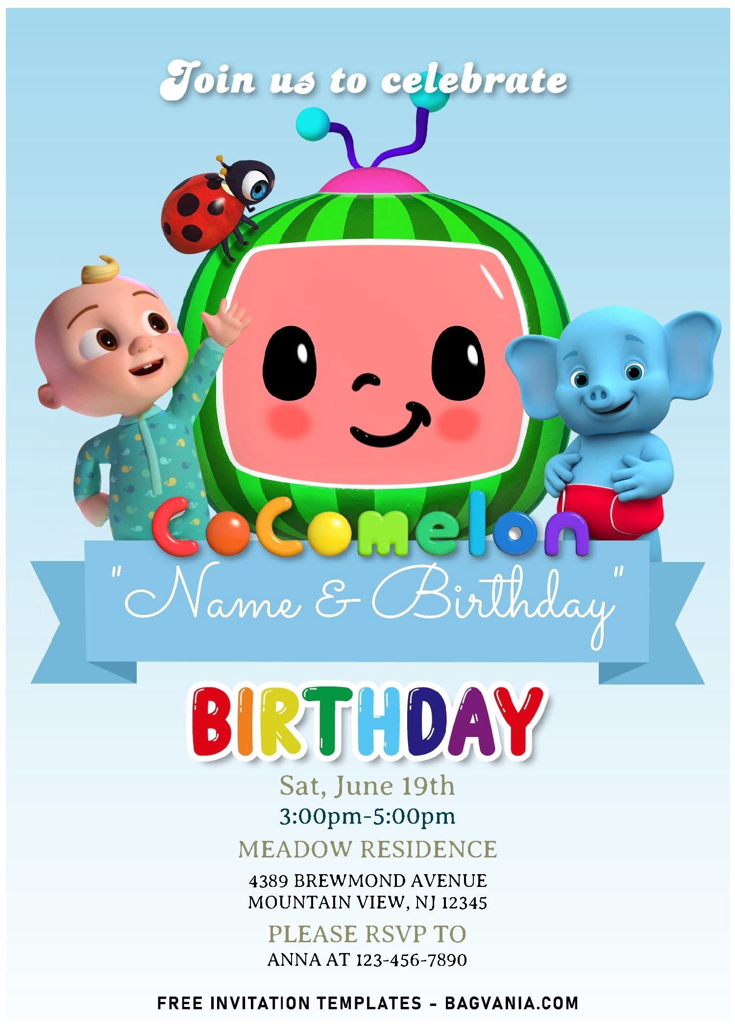 printable blank cocomelon invitation template free