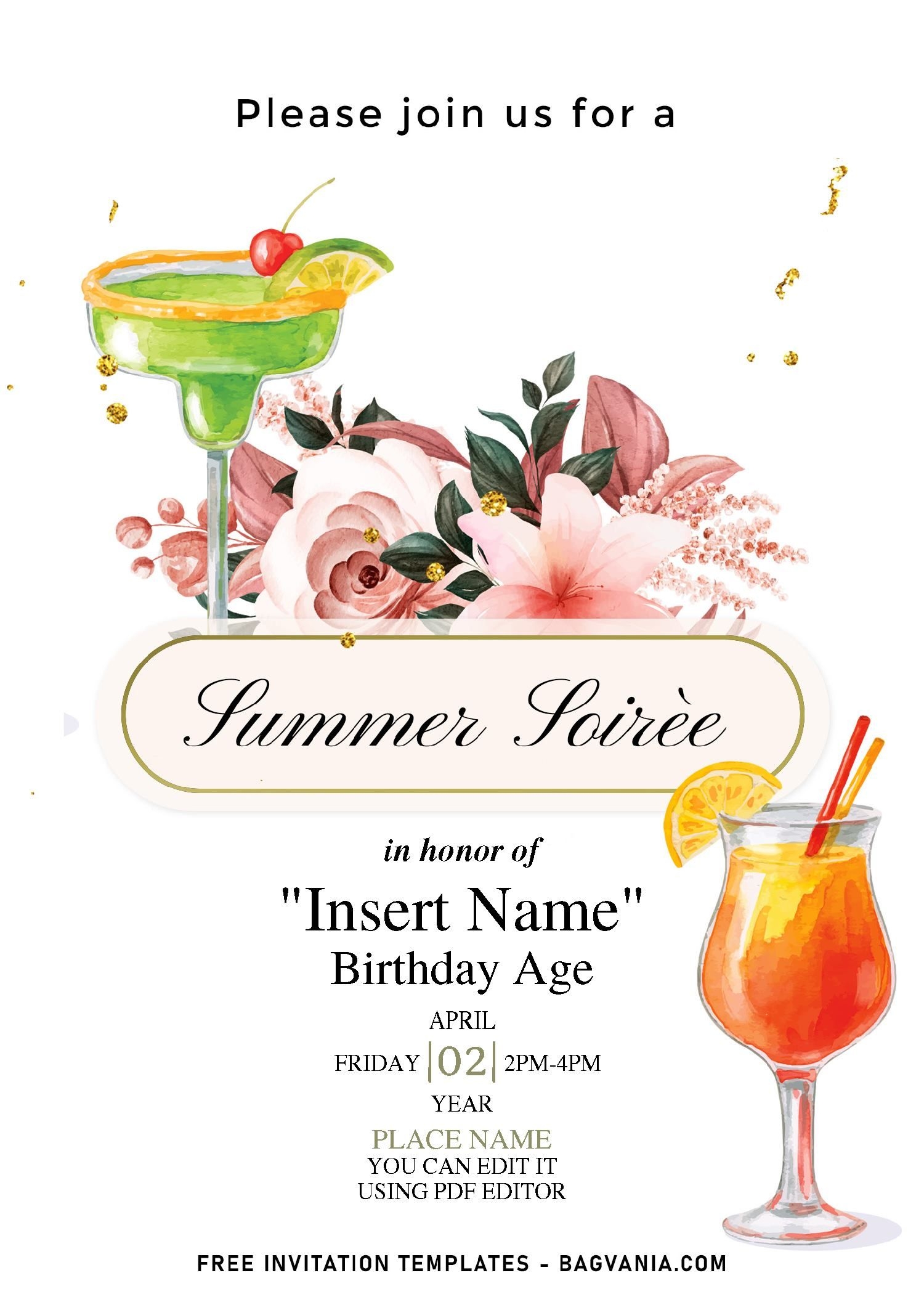  Free Editable PDF Fun Summer Soiree Invitation Templates That You Don 
