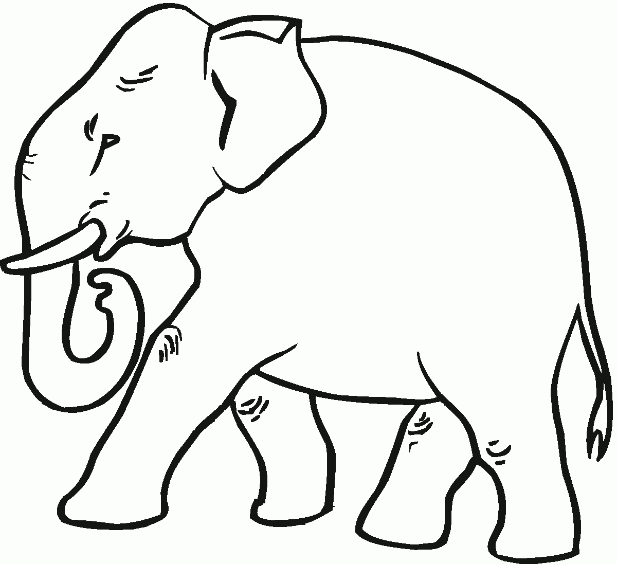 Free Elephant Coloring Pages