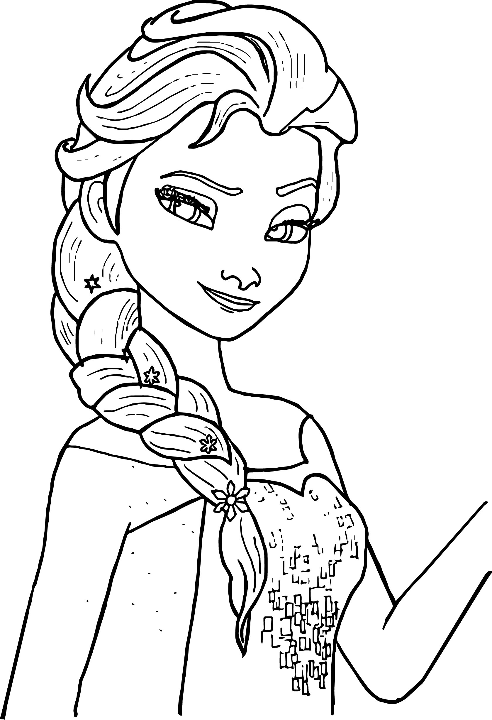 Elsa Frozen Free Coloring Pages