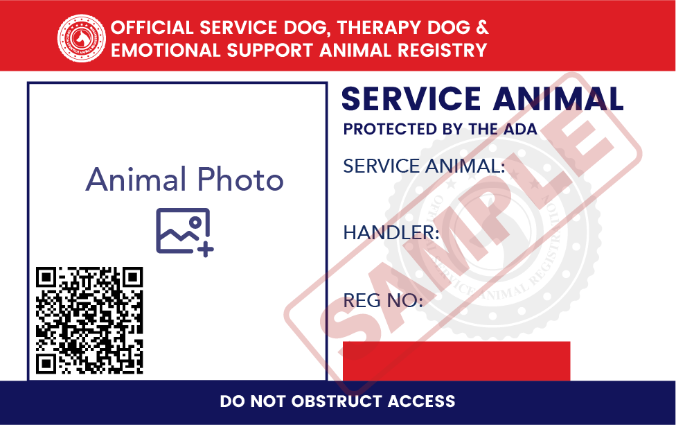 Free Emotional Support Animal Id Card Template Printable Calendars AT 