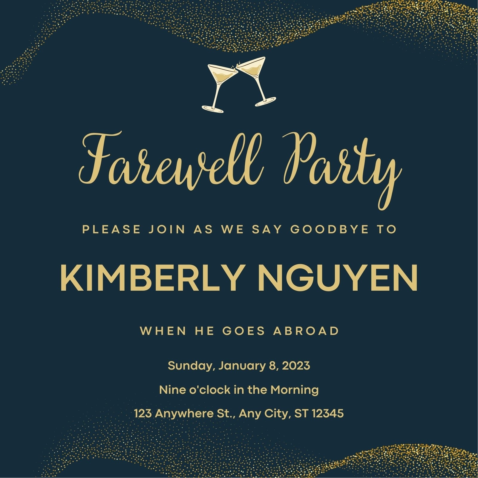 party invitation template text