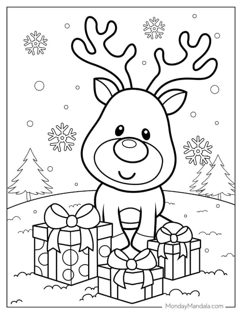 free christmas coloring pages for preschoolers