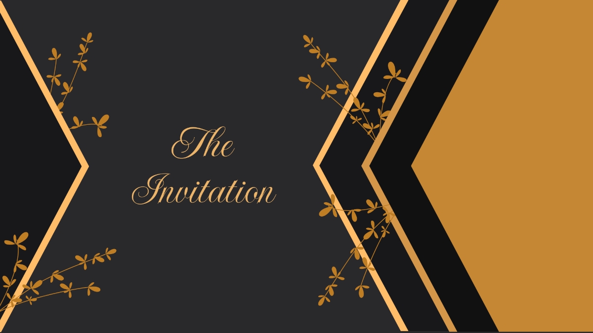 Free Gold Invitation Background Template Edit Online Download