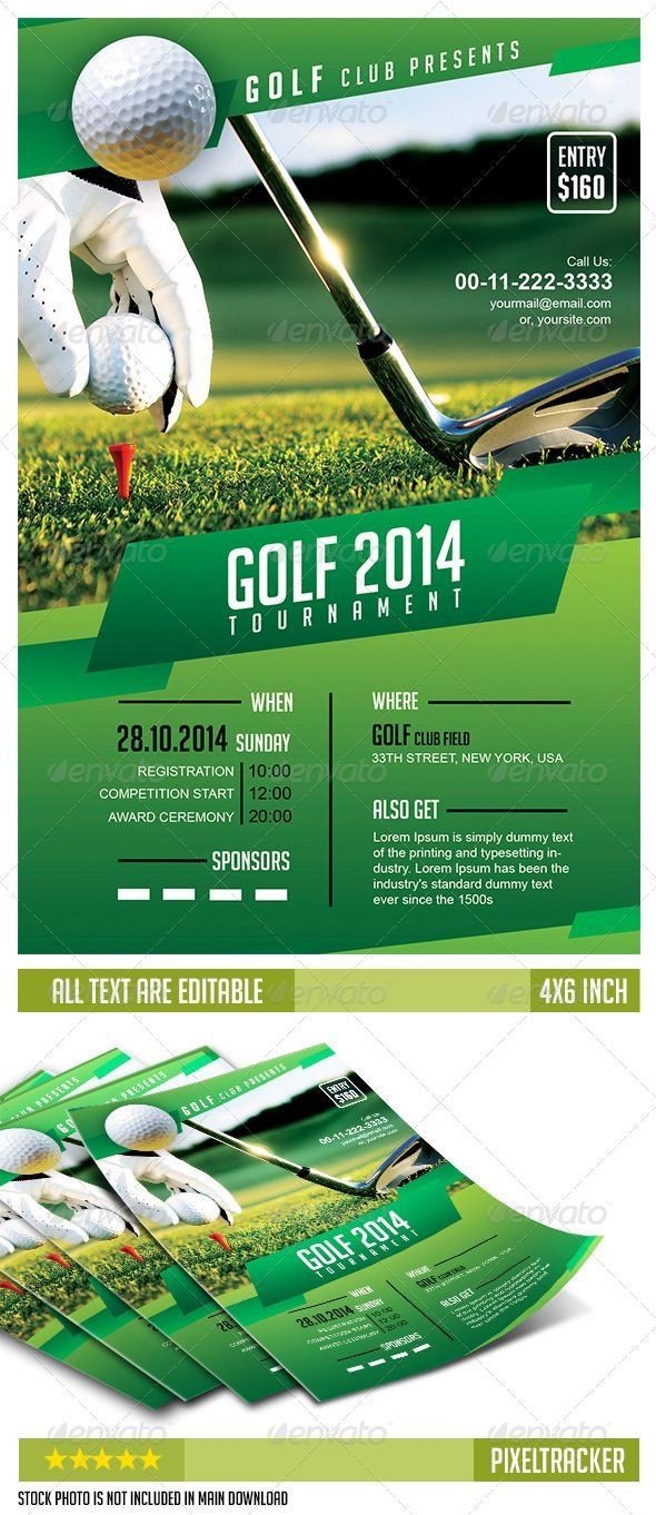 Free Golf Flyer Template Golf Tournament Flyer Template No Model 