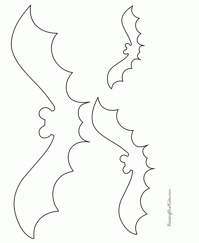 Free Halloween Bats Coloring Pages Printable 