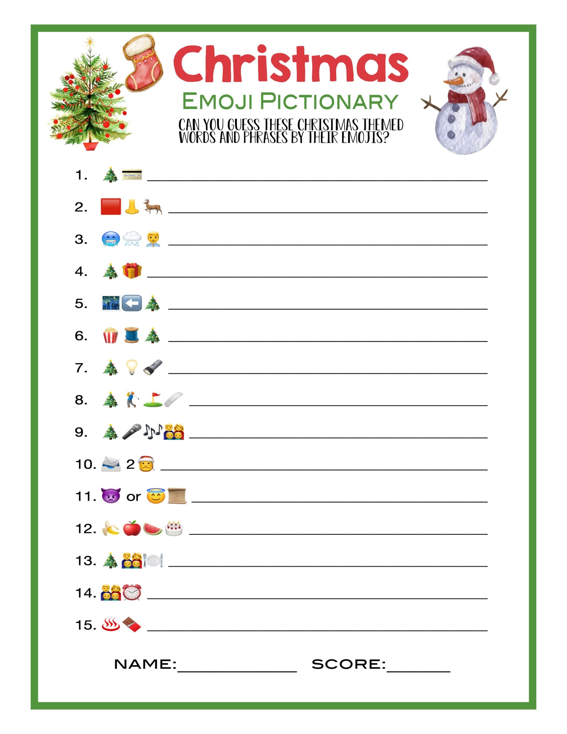 free printable holiday games pdf